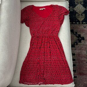 LOFT Flutter-Sleeved Dress